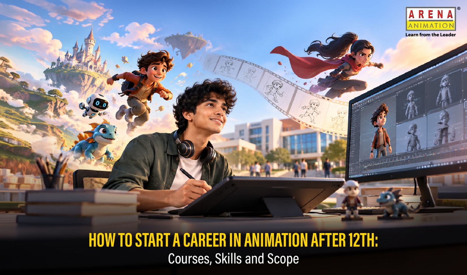 How to Start a Career in Animation After 12th: Courses, Skills and Scope