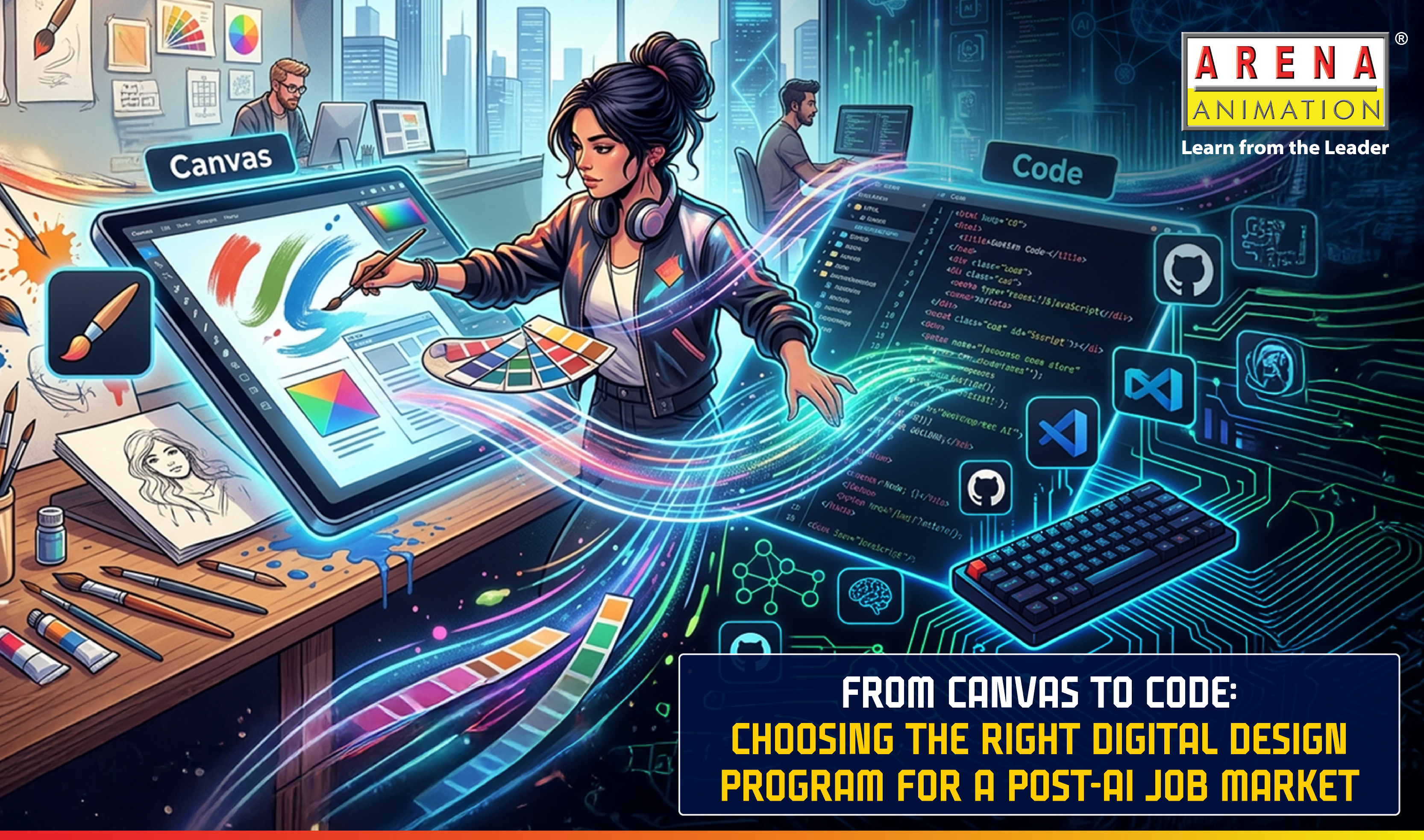 From Canvas to Code: Choosing the Right Digital Design Program for a Post-AI Job Market
