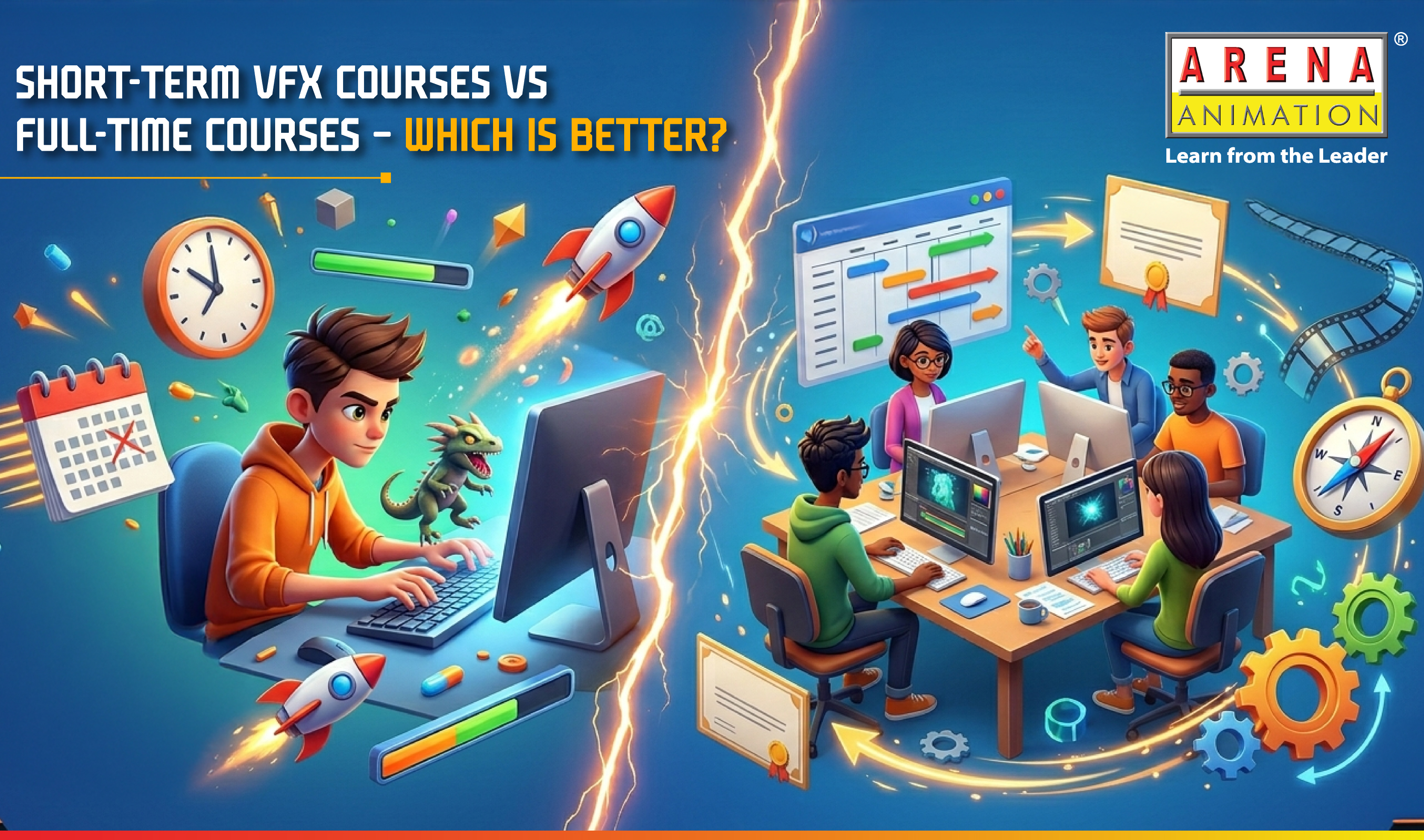 Short-Term VFX Courses vs Full-Time Courses – Which Is Better?