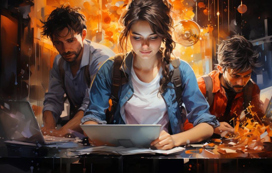 Next gen digital creators | Arena Animation Team of young digital creators working together on visual projects
