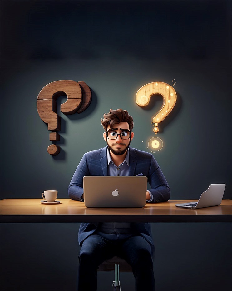 Choosing Creative Career Path | Arena Animation Designer thinking about career options while working on a laptop