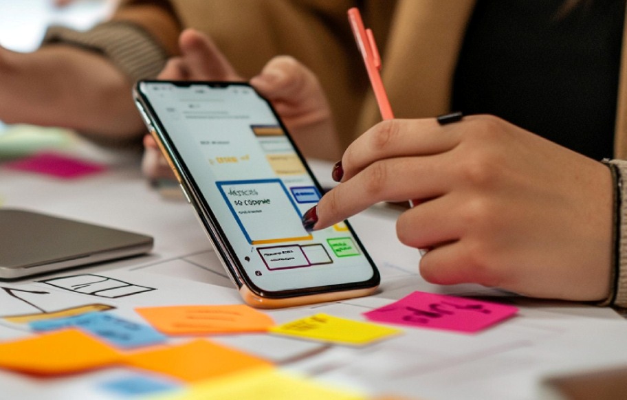UI UX Course Learning for App Design Designing mobile app UI UX layout during course practice.