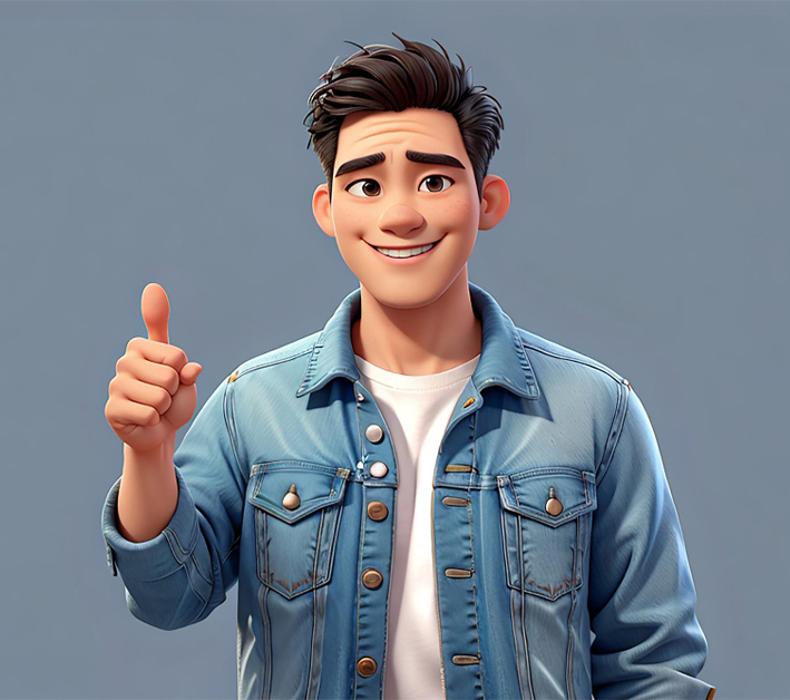 Smiling face of 3D Model Student Practicing Digital Design and Reviewing Course Materials In Creative Workspace