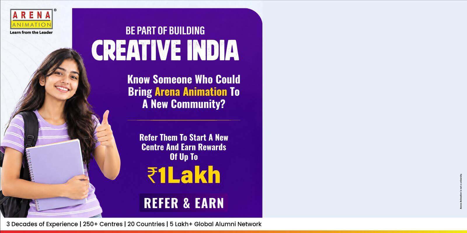 Refer and earn franchise campaign